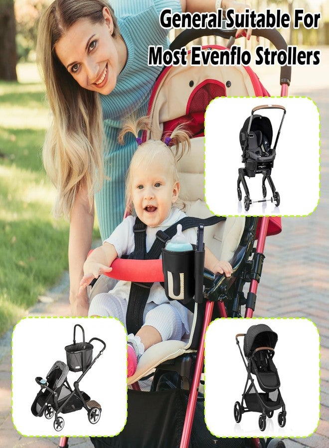 OGNWFUNK Cup Holder for Stroller Compatible with Evenflo,Uppababy, Doona, Nuna – Universal Stroller Cup Holder Attachment with Phone Holder, 360°Rotatable Bottle Holder for Bike, Wheelchair, Walker & Scooter - Image 5
