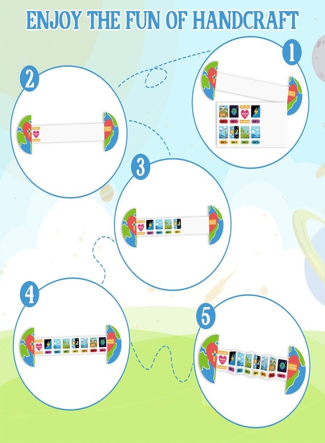 Chivertion 24 Pcs Days of Creation Sticker Scenes for Kids Religious Sunday School Crafts for Kids Sequencing Board Game First of School Bible Craft for Toddler, Preschool Learning Activities - Image 3