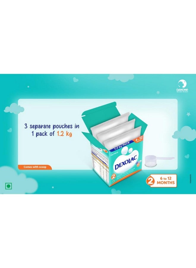 Dexolac Infant Formula Milk Powder for Babies - Stage 2 (6 to 12 Months) - with 100% Lactose and 36 Vital Nutrients - 1.2 Kg Large Pack - Image 4