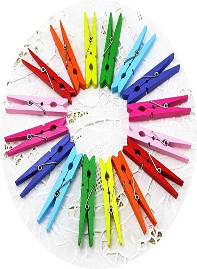 Prescent Multifunction Wooden Clips for Photo hangings, Craft/Art, Home Decoration, Papers pins, Clothes pin and More (3 inch, Pack of 100) - Image 2