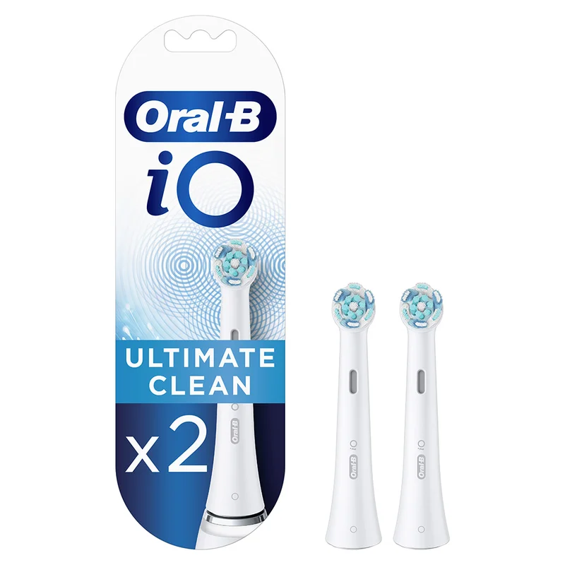 Oral-B Ultimate Clean iO rechargeable Toothbrush Refill brush Heads, Compatiable with all OralB iO handles - White iO RB-CW-2