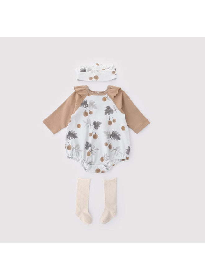 Balipig Bali Xiaozhu Baby Romper, Spring And Autumn, For Baby Girls, Instagram Style, For Baby Boys, Onesie, Newborn Infant Clothing - Image 1