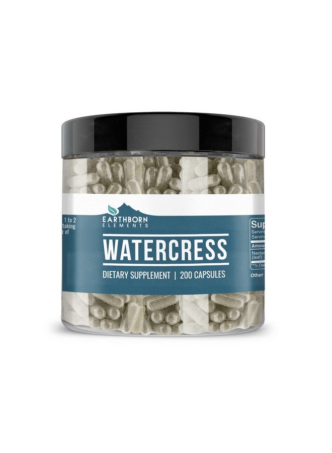 earthborn elements Watercress 200 Capsules Pure & Undiluted No Additives - Image 1
