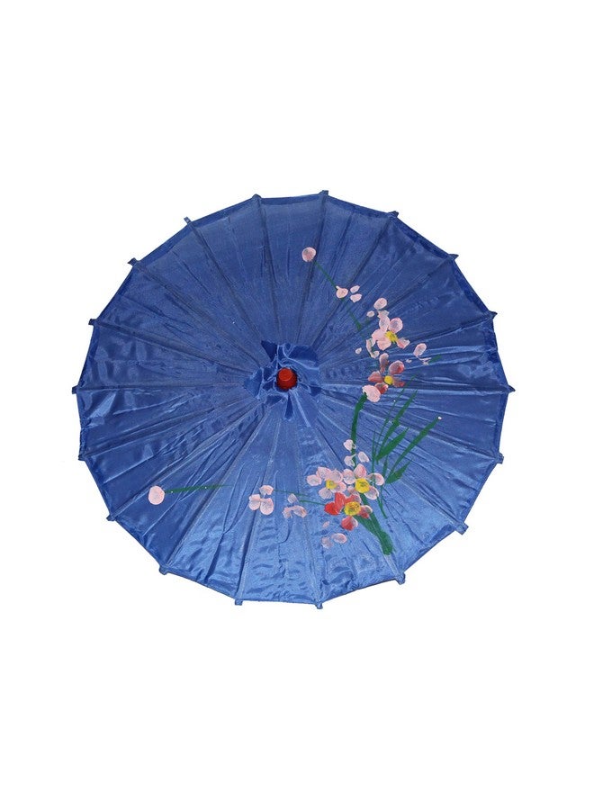 Kaku Fancy Dresses Japanese Umbrella Accesory for International Costume/Wedding Dance and Decoration Prop - Blue (Pack of 1) - Image 1