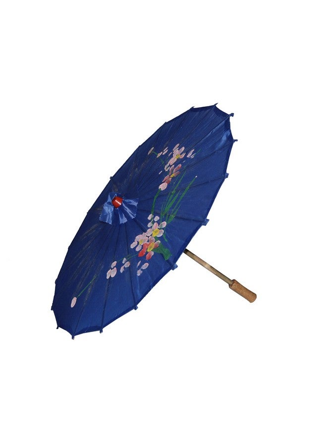 Kaku Fancy Dresses Japanese Umbrella Accesory for International Costume/Wedding Dance and Decoration Prop - Blue (Pack of 1) - Image 2