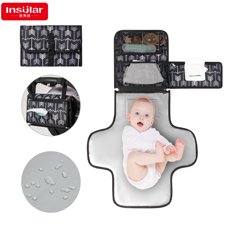 Yinmei Portable Baby Diaper Changing Pad Diaper Bag Baby Waterproof Diaper Changing Table Maternal And Child Supplies - Image 2