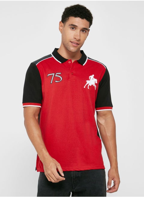 Colourblock Polo Shirt
