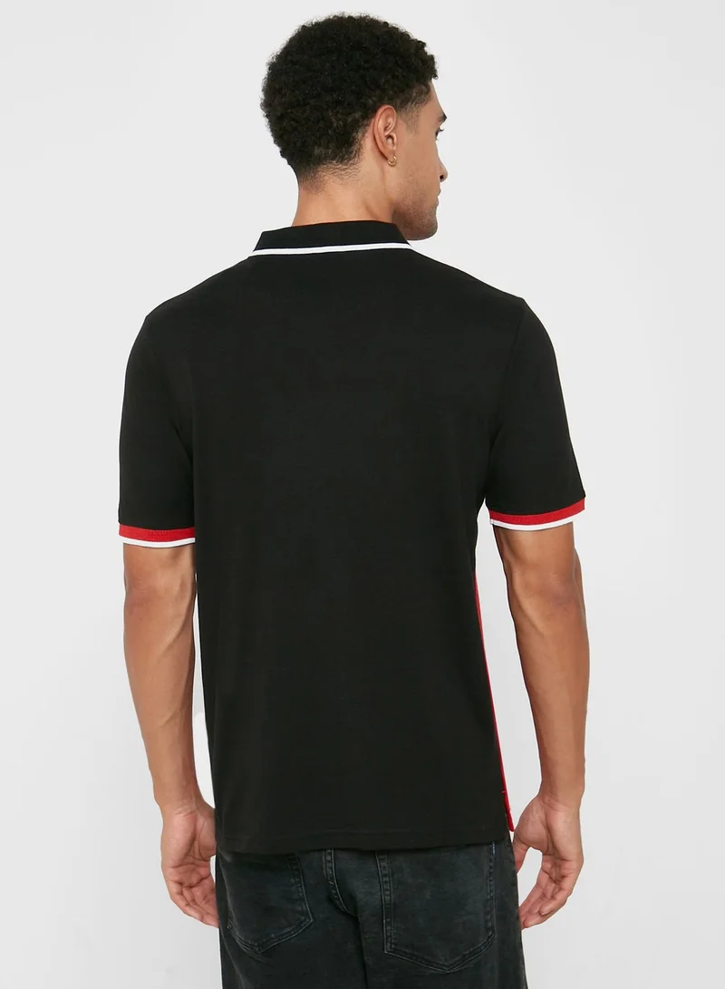 Seventy Five Colourblock Polo Shirt