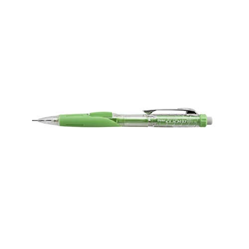 Pentel TwistErase CLICK Mechanical Pencil 07mm CLEAR Barrel Lime Green Grip 12 pack PD277TK - Image 3