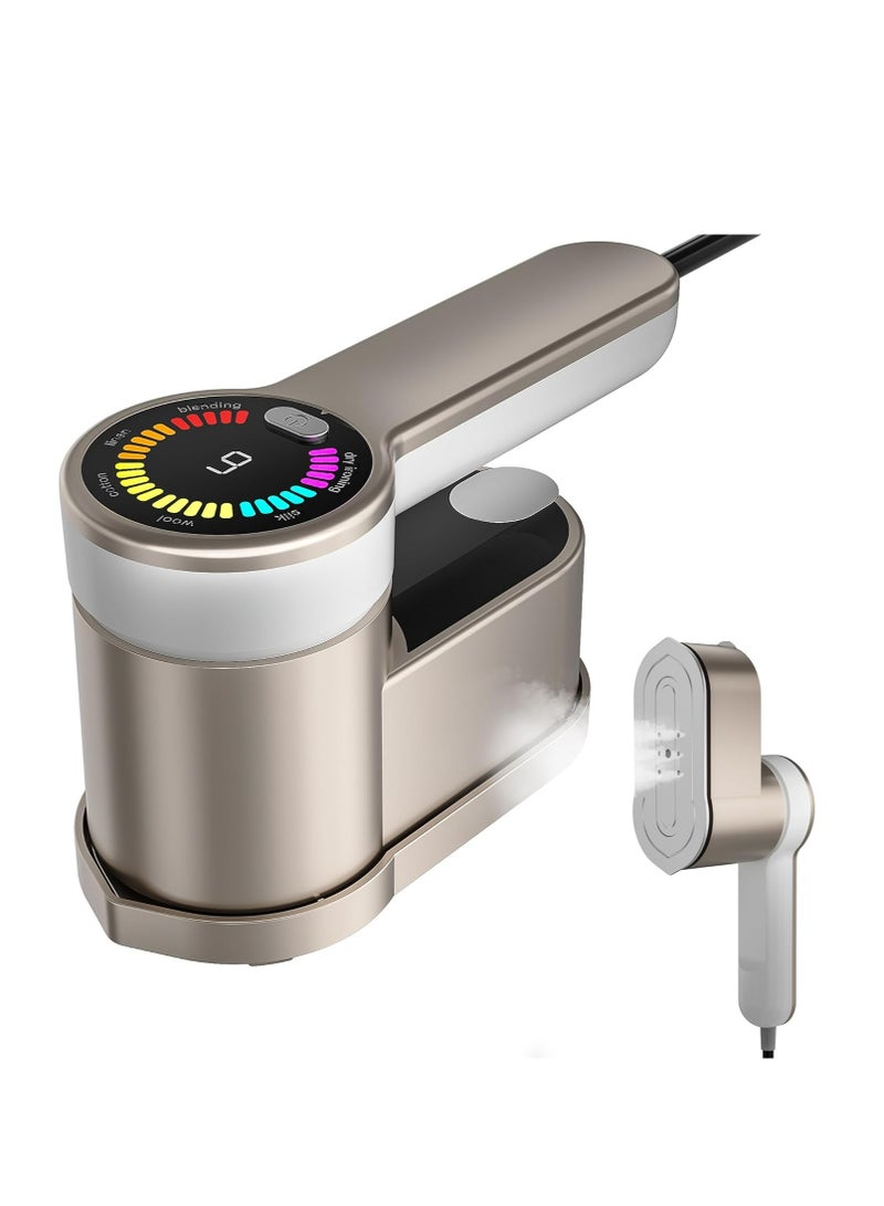 1200W Steamer for Clothes, Garment Steamer, Travel Garment Steamer with 6 Modes, Digital Display Fast Heating Portable Mini Handheld Clothes Steamer Ironing Machine for Home Travel