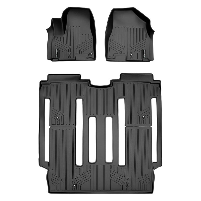 MAXLINER Custom Fit Floor Mats 2 Row Liner Set Compatible with 20152021 Kia Sedona