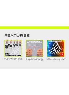 ELEGANT CASA Elegant Casa Teeth Grip Nylon Self Locking Adjustable Cable Ties Holding and Cord Management Heavy Duty Belt Strong ZipTie Wire Fastener ZipTag OrganizerSize 150 X 36mm White Pack of 400 Pcs  - Image 5