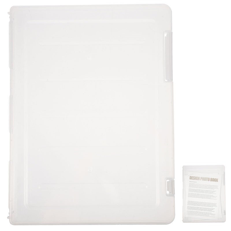 A4 Plastic File Storage Box Large Capacity Document Organizer For Office School - Image 2