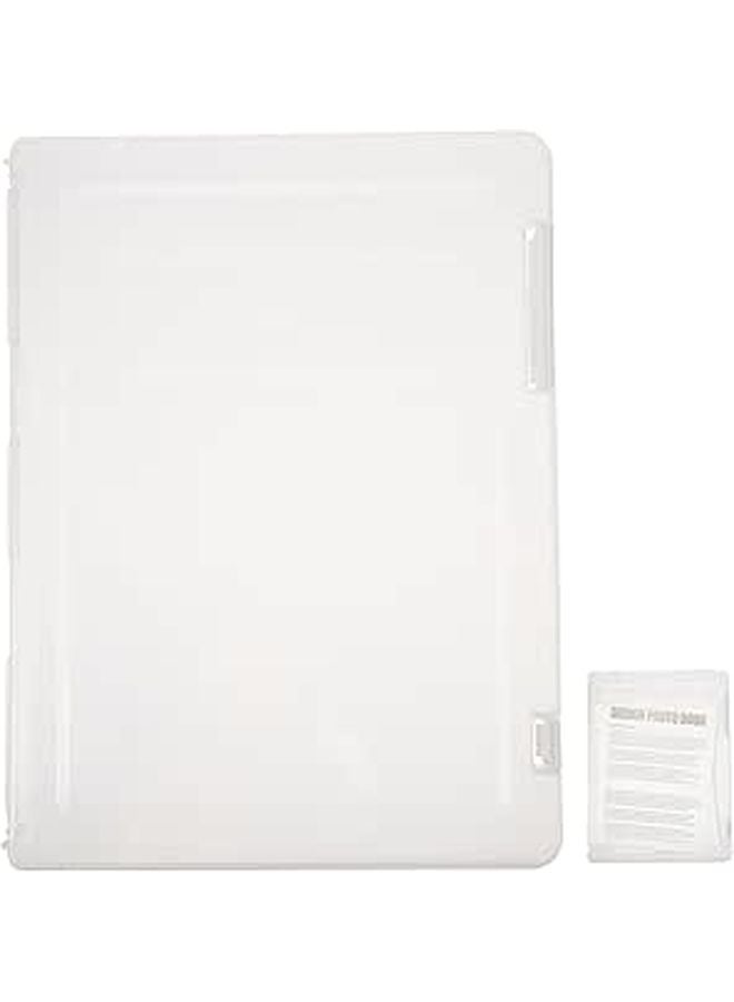 A4 Plastic File Storage Box Large Capacity Document Organizer For Office School - Image 1