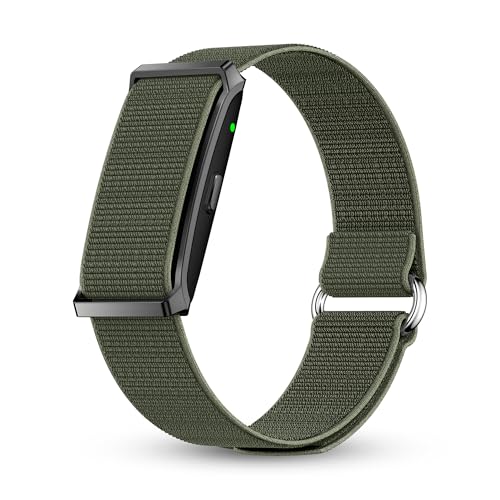 Pebble Newly Launched Qore Fitness Band with 45 Days Battery Life| 100+ Sports Modes| Advanced Health Tracking HR| SpO2| Stress| Sleep| OneKey Measurement| Smart Notifications - (Camo Green) - Image 1