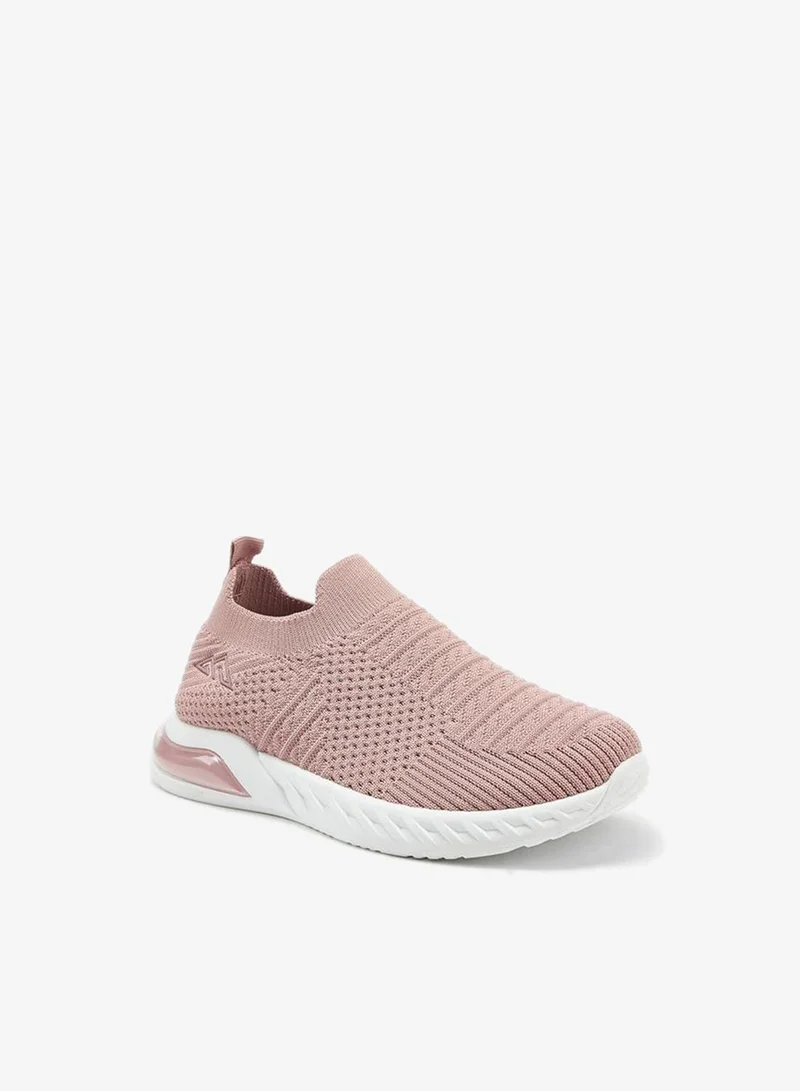 شو اكسبرس Textured Slip-On School Sports Shoes With Pull Tab