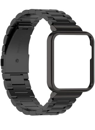 Metal Strap Compatible with Xiaomi Redmi Watch 2 Lite, Stainless Steel Replacement Metal Strap for Xiaomi Redmi Watch 2 Lite (Black) - pzsku/Z4C0B01332438DD56664EZ/45/_/1734460126/79e9dda8-612a-4658-9647-c4e82db26f6c