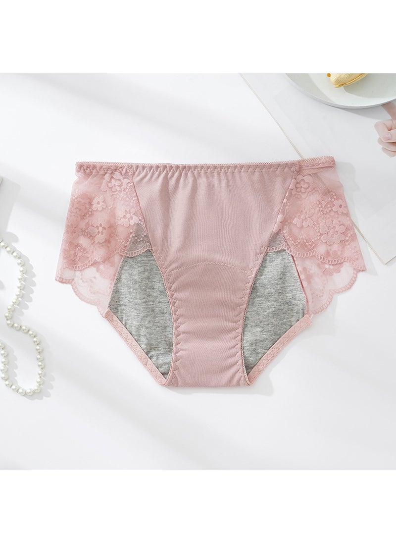 Generic Extended Lace Leakproof Menstrual Panties skin color  - Image 1