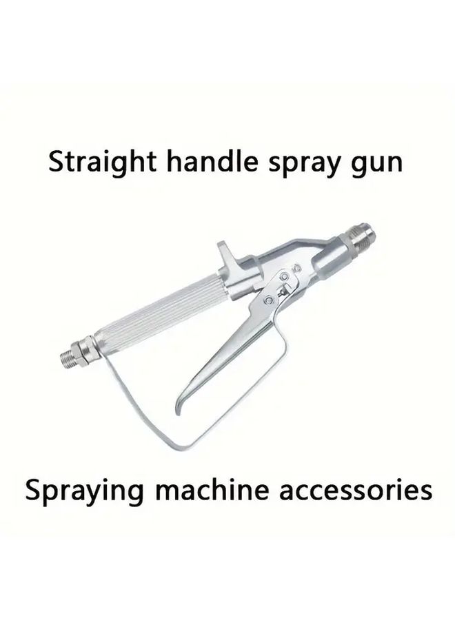 1pc Airless Spray Gun Straight Handle Set A Metal 26cm 10 2in 11 5cm 4 5in High Pressure Power Painting Tool - Image 1