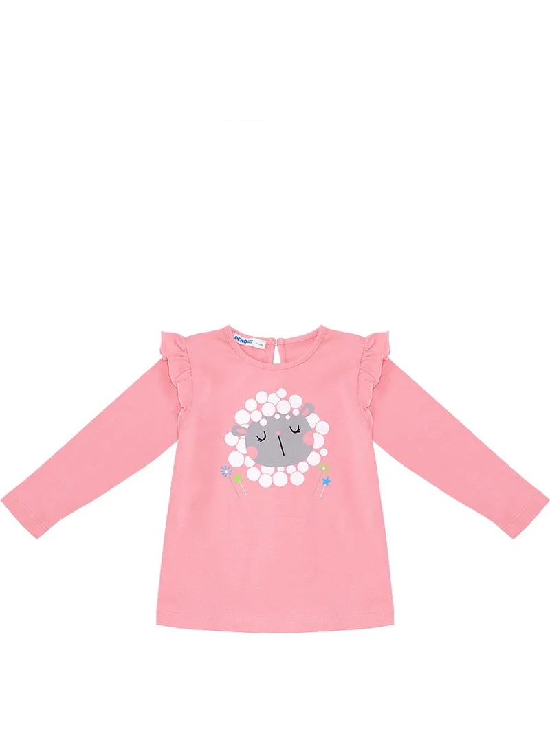 Denokids Kuzucuk Baby Girl Pink Tunic Leggings Set