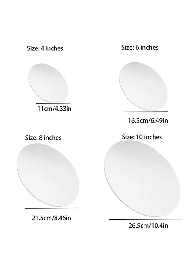 10 Inch Round Clear Cake Sheet Durable Plastic Baking Mold for Christmas Thanksgiving Weddings - Image 4