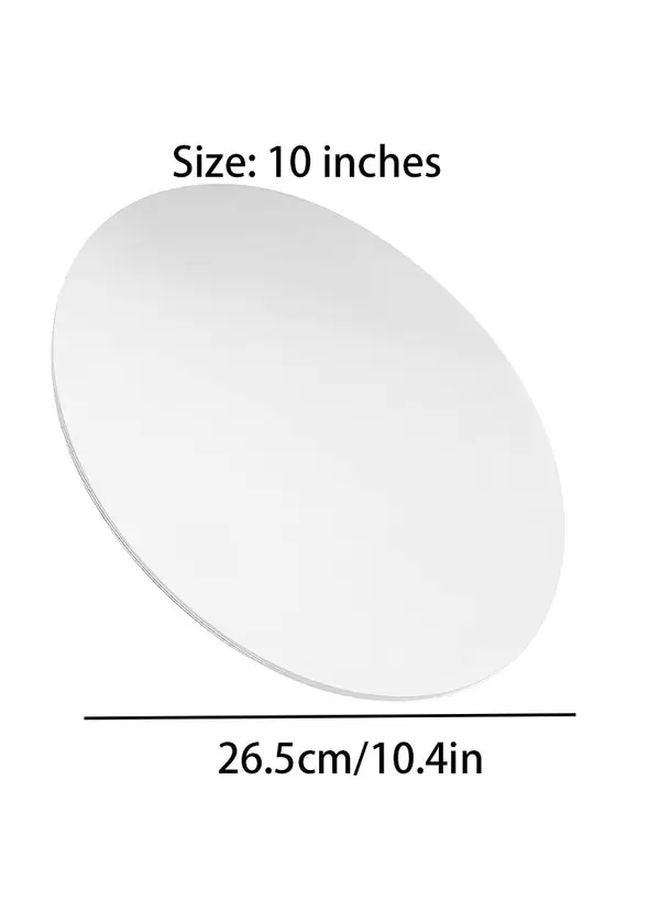 10 Inch Round Clear Cake Sheet Durable Plastic Baking Mold for Christmas Thanksgiving Weddings - Image 1