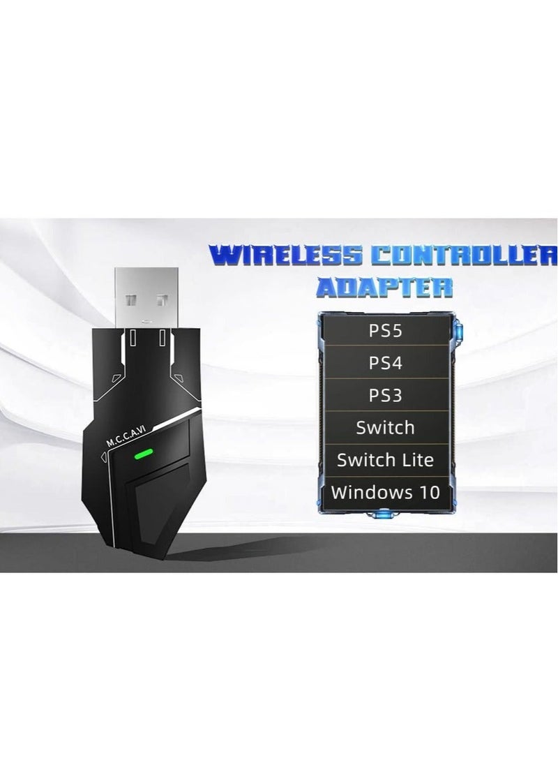Generic - Wireless Controller Adapter for PS5/ P4/ PS3, Windowns, Switch Platform, Compatible witch PS5/ P4, Switch Bluetooth Wireless Controller Plug and Play - Image 1