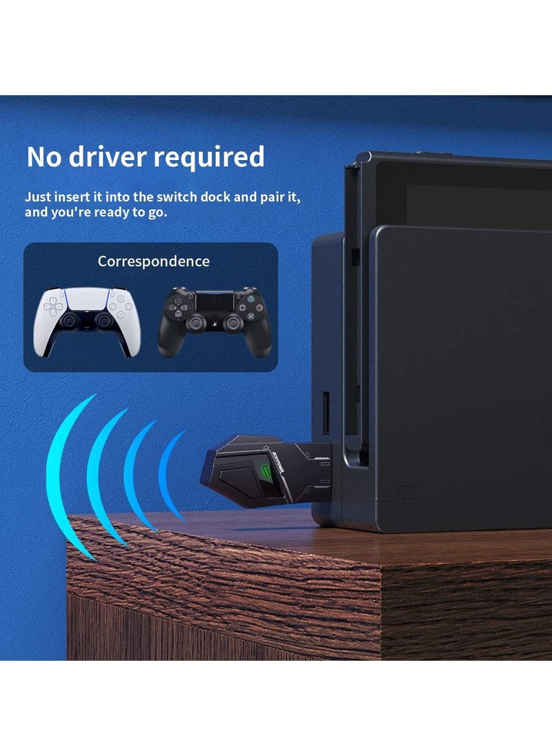 Generic - Wireless Controller Adapter for PS5/ P4/ PS3, Windowns, Switch Platform, Compatible witch PS5/ P4, Switch Bluetooth Wireless Controller Plug and Play - Image 1