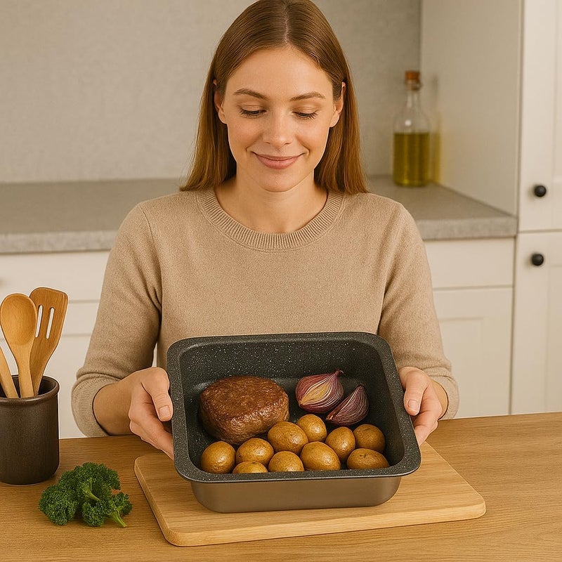 BS B&S Baking Pans "GASTRONORM" 1/2 Size – Durable Stainless Steel Trays - Image 4