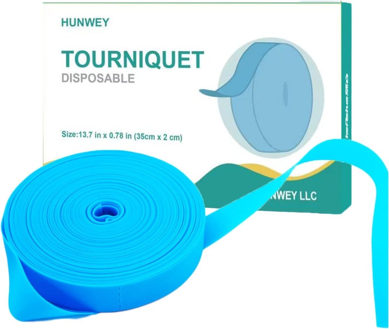 HUNWEY 50 قطعة مشد طبي لمجموعة الإسعافات الأولية للسفر 50 قطعة - Image 1
