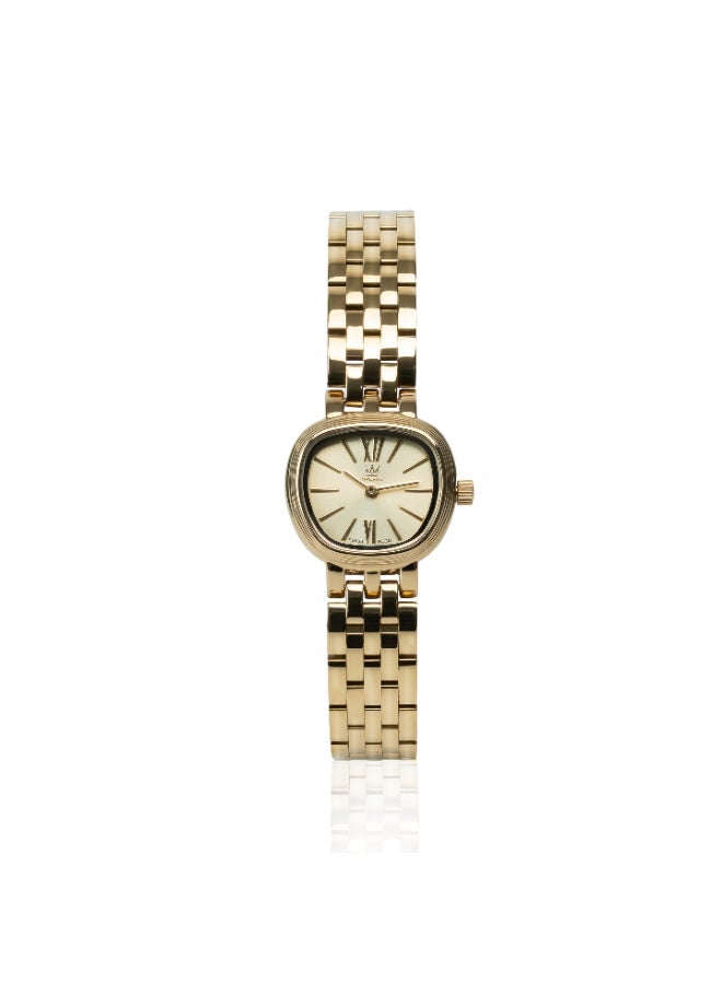 IMPERIAL Women's IPG Stainless Steel Watch, Champagne Dial, Y121 Movement, Butterfly Clasp, 3ATM Watch for Women | IMP.GZ8691L8863 - Image 1