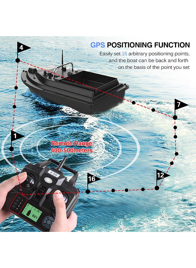 Generic - GPS Fishing Bait Boat with Large Bait Container Automatic Bait Boat with 400-500M Remote Range - Image 1