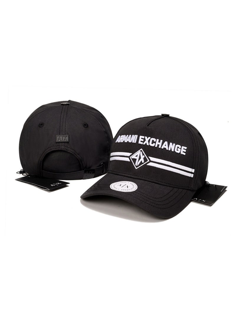 Armani Exchange Black Baseball Cap