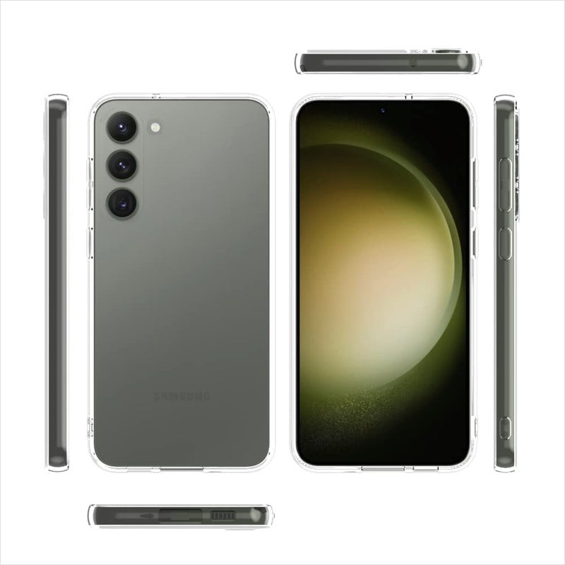 Nishtech غطاء خلفي شفاف هجين ناعم رفيع مضاد للغبار لجهاز سامسونج جالكسي S23 5G (2023) مع حماية الكاميرا - Image 2