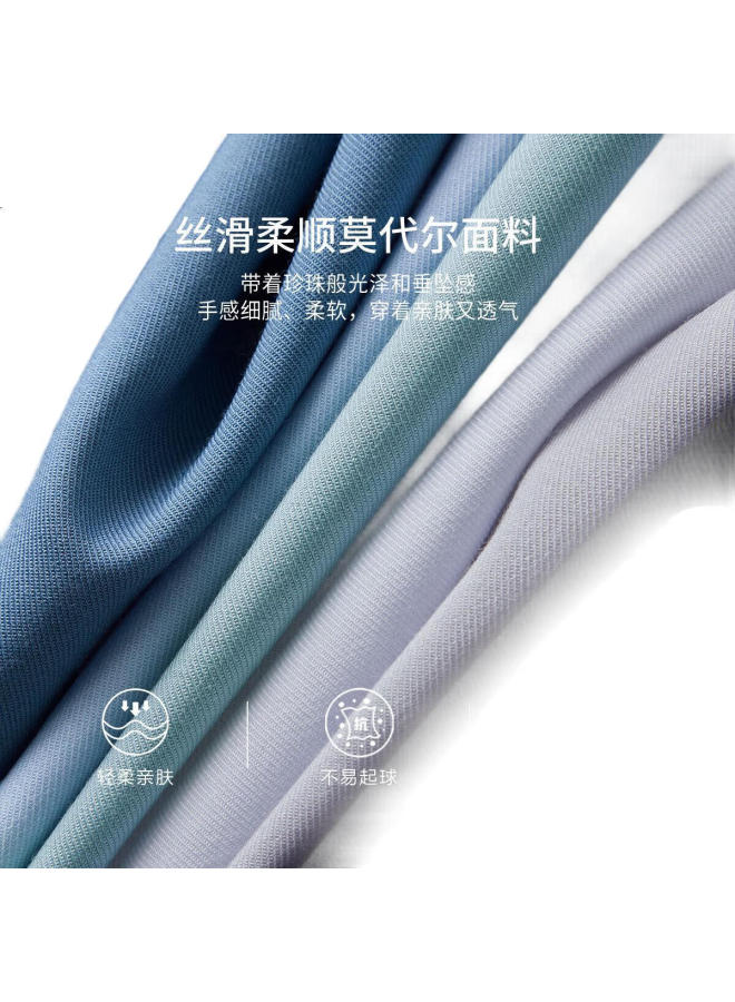 Firs 30% Modal Shirt, Long Sleeve, Soft, Wrinkle-Resistant, Pill-Free, Lint-Free, Business Casual Blouse For Spring And Autumn - Image 2