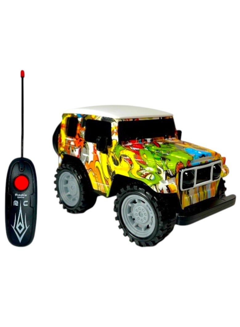 RC Car Toy for Kids with Remote Control - Sound and Light Multicolor
