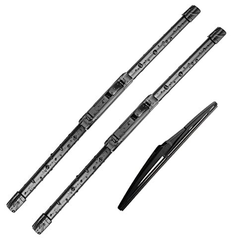 Fabysky 3Pcs Kia Soul Windshield Wipers 2010-2019, Kia Sorento 2011-2015, Original Equipment Automotive Replacement Windshield Wiper Blades for My Car - 24"/20"/11" (Set of 3) U/J HOOK - Image 1