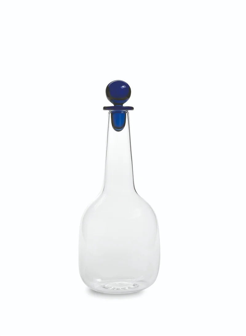 Zafferano Bilia Bottle Transparent, Cap Blue Ø.120x308mm. - CL.140