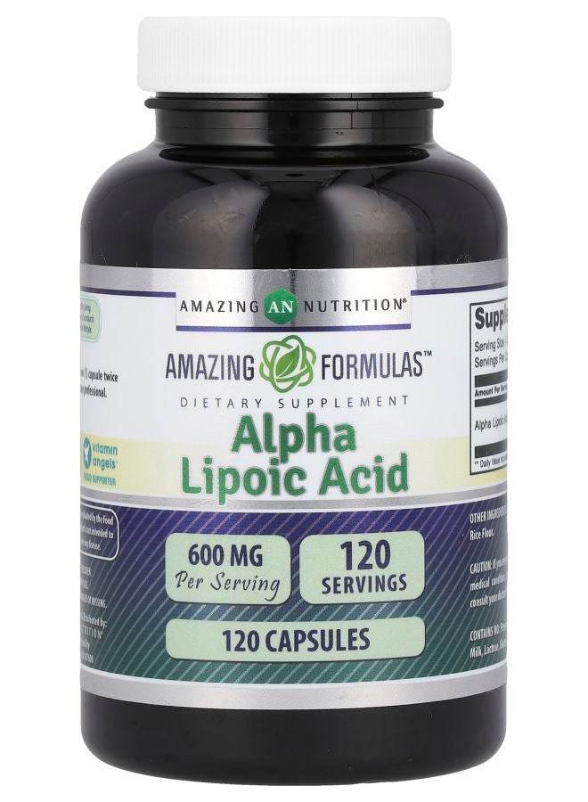 Amazing Nutrition Alpha Lipoic Acid 600 mg 120 Capsules