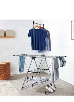 HENLEE Clothes Dryer Stand Multi Purpose with Shoe Holder and Adjustable Cloth Hanger for Indoor and Outdoor use NH3034 145x60x97  - Image 1