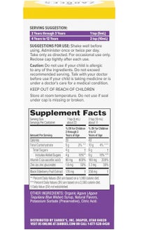 Zarbee's Naturals Children's Black Elderberry Syrup For Immune Support With Real Elderberry, Vitamin C, And Zinc, 4 Ounce Bottle  - Image 3
