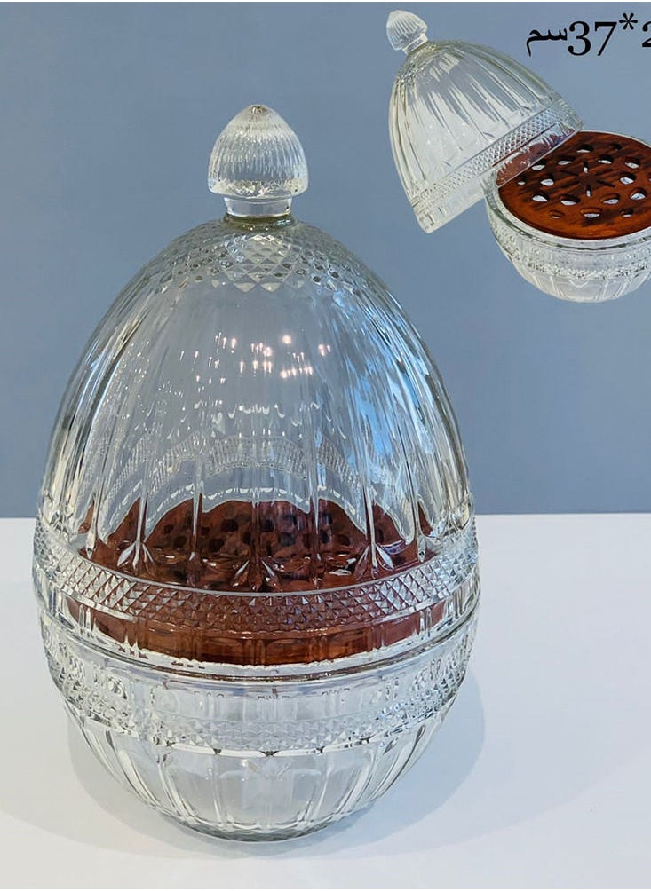 ماركة غير محددة - حامل أدوات مائدة ملاعق وشوك وسكاكين على شكل بيضة تخزين أنيقة. - Image 1