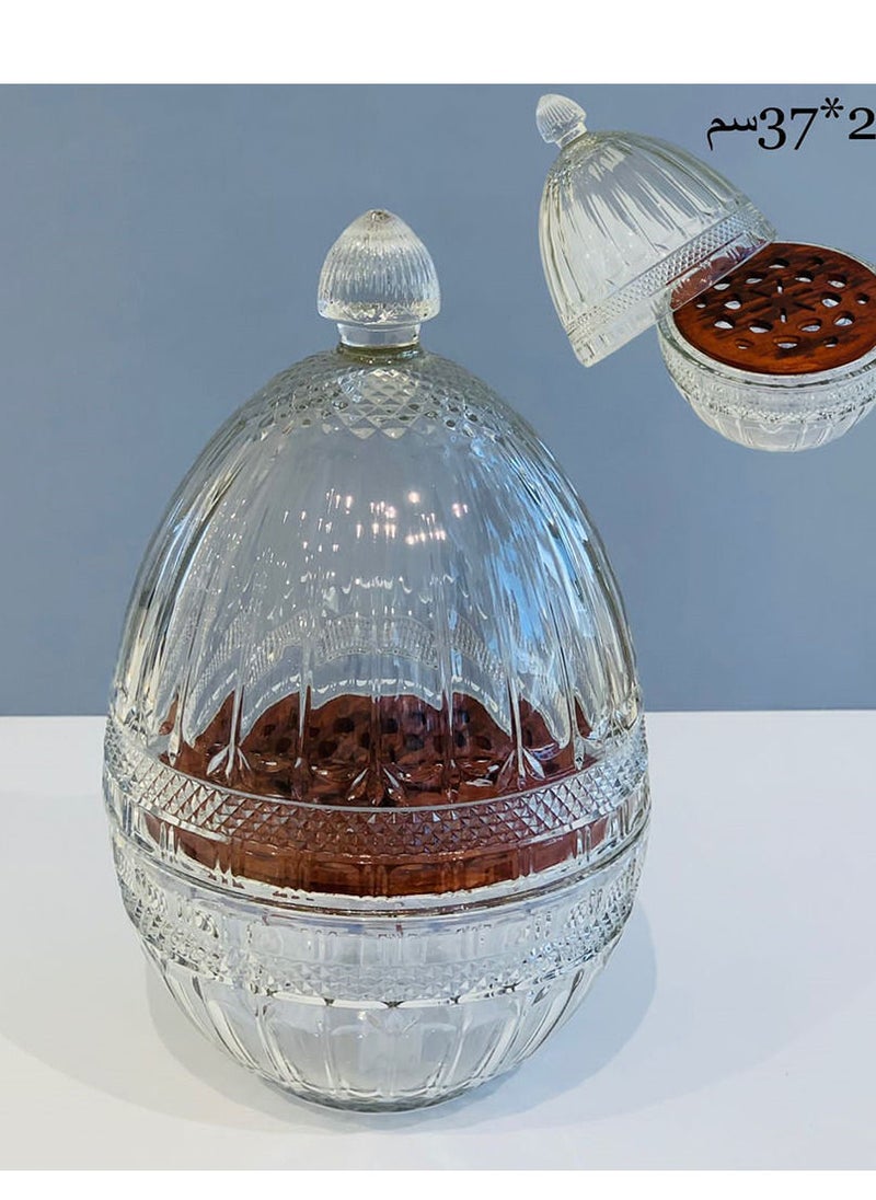 ماركة غير محددة - حامل أدوات مائدة ملاعق وشوك وسكاكين على شكل بيضة تخزين أنيقة. - Image 1