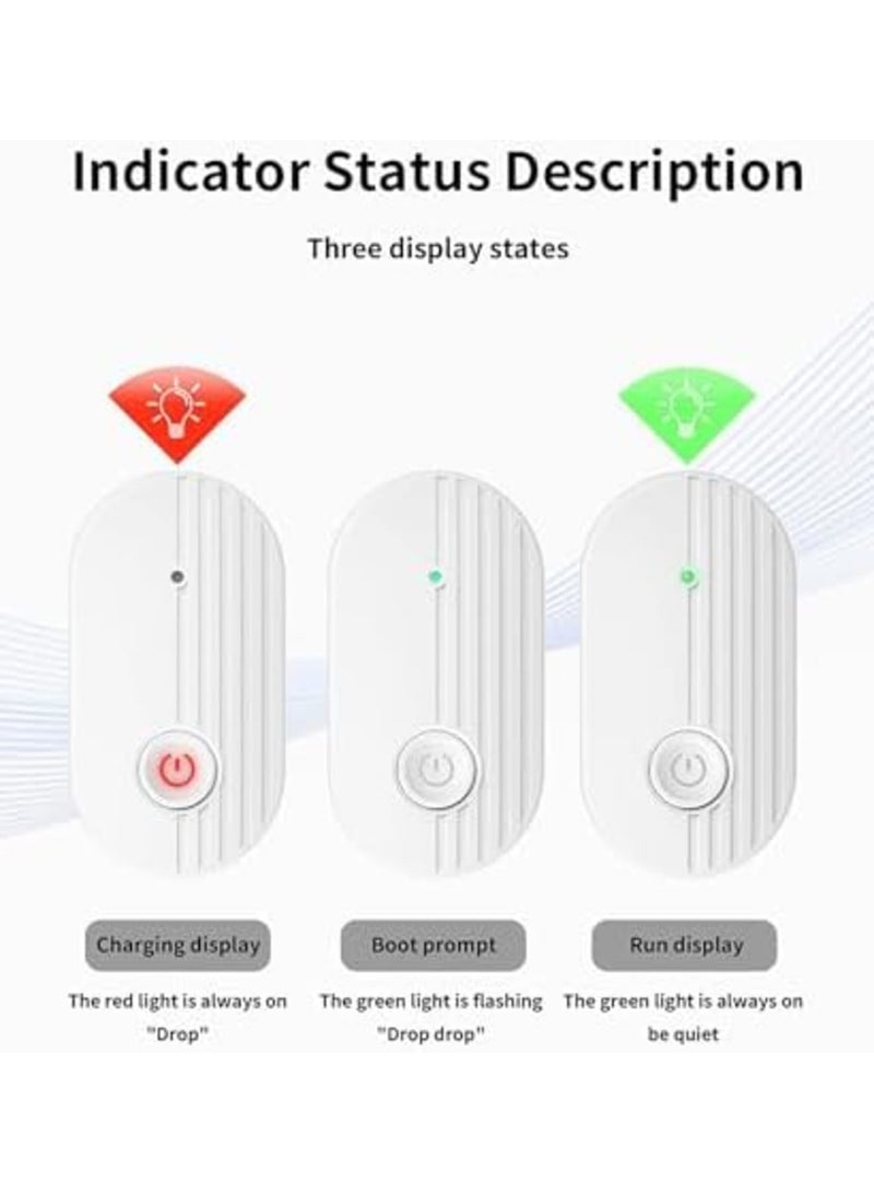 SYOSI منبه التسريب، كنز التسريب القابل لإعادة الشحن، تذكير تلقائي بجرعة منخفضة، 3 أنواع من منبهات الصوت، استشعار مضاد للتداخل، تذكير ذكي للمراقبة لتعليق الإبر لاكتشاف التسريب - Image 5