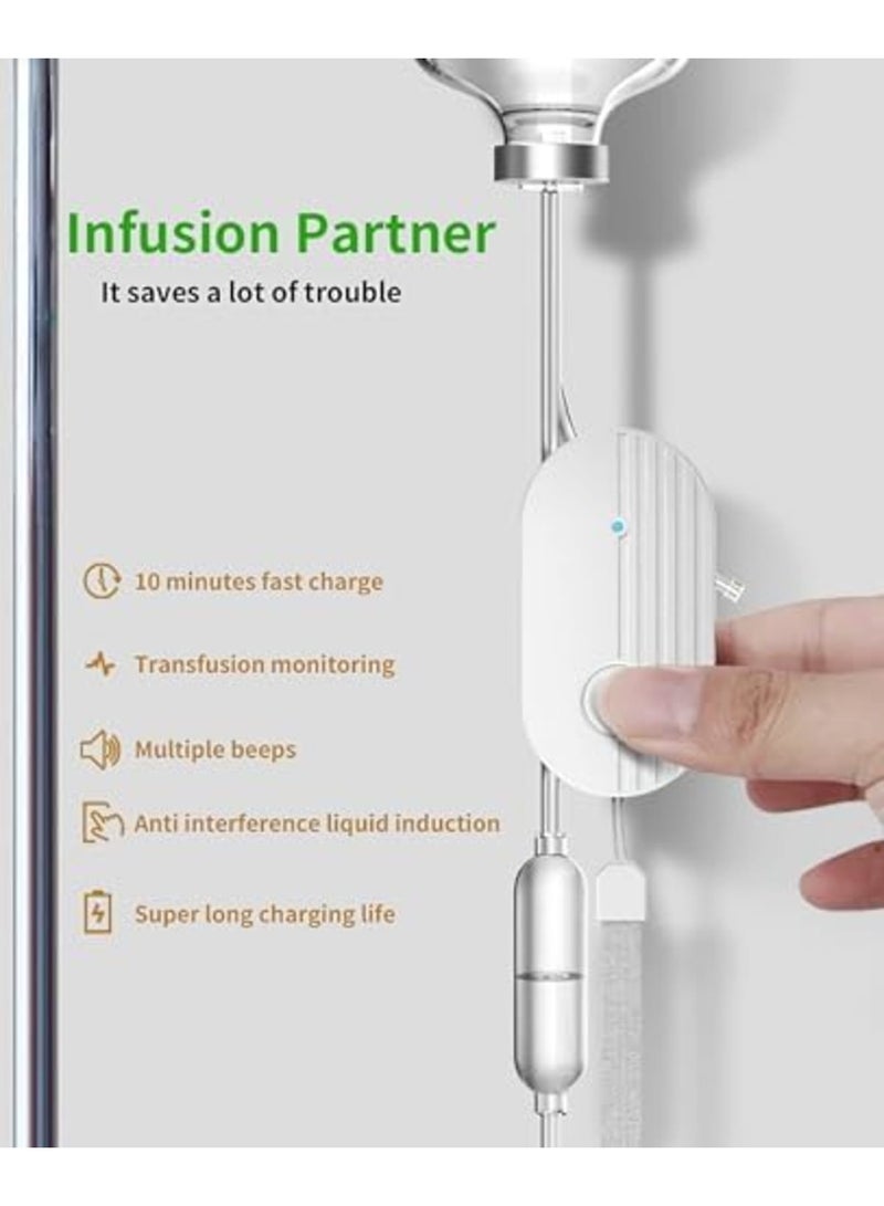 SYOSI منبه التسريب، كنز التسريب القابل لإعادة الشحن، تذكير تلقائي بجرعة منخفضة، 3 أنواع من منبهات الصوت، استشعار مضاد للتداخل، تذكير ذكي للمراقبة لتعليق الإبر لاكتشاف التسريب - Image 2