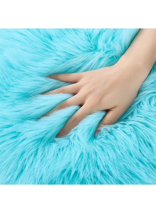 KLNAMAEAAN Modern Fluffy Long Pile Area Rug Non-Slip, Super Soft Decor Contemporary Carpet 120*150 Cm  - Image 3