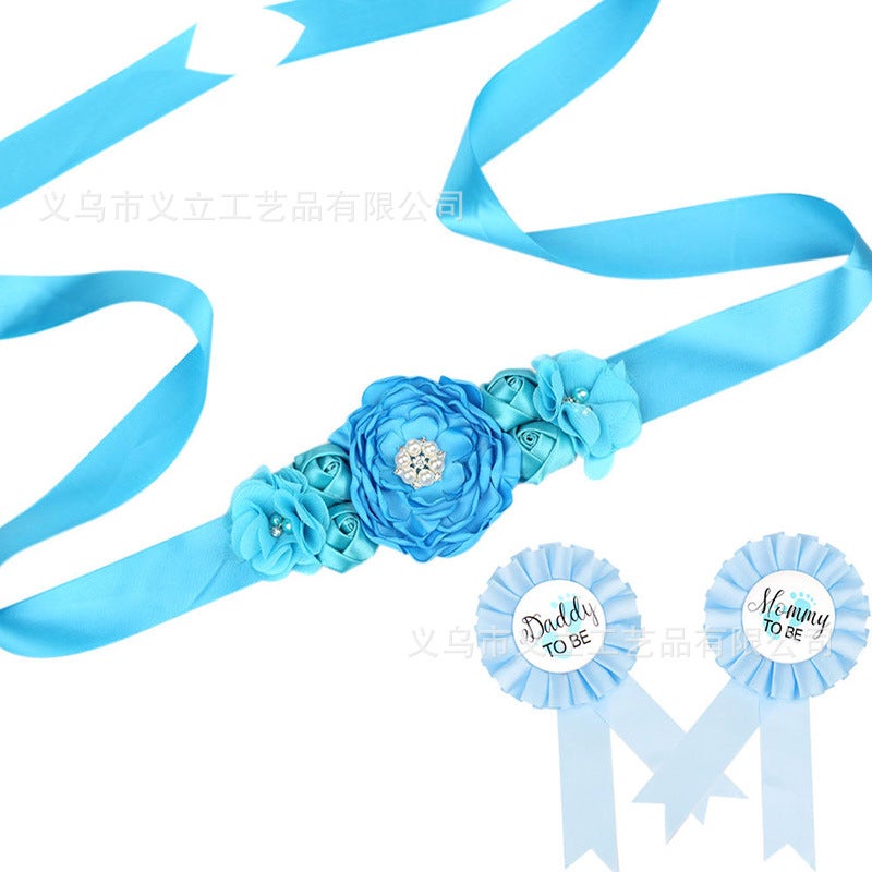 Baby Shower Series Maternity Belt Badge Suit Mommy Daddy Mom And Dad Badge Belt - Image 3