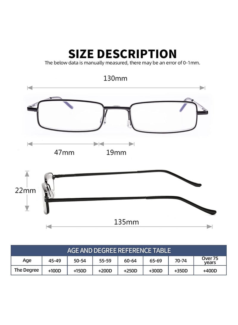 إستيل القراء ضوء الجيب النحيف مع القلم كليب حالة القراء خفيفة الوزن صغيرة سوداء - Image 4
