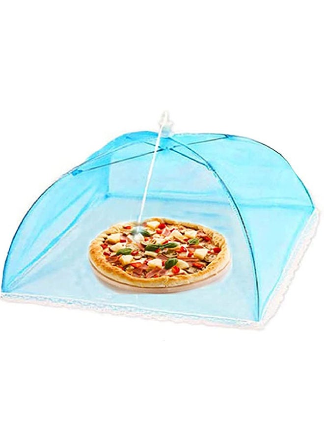 O Ozone Mesh Food Cover Tent [ Large Size ] Umbrella Food Cover [ Avoid flys and insects flying into your food ][ Camping Utensil ] (Blue)  - Image 1