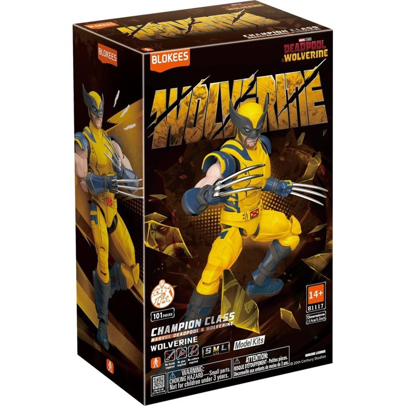 Blokees Marvel Deadpool & Wolverine Champion Class - 05: Wolverine Model Kit - Image 5